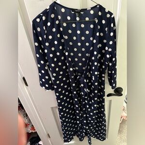 Forever 21 Navy polka dot Wrap dress